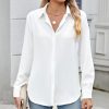 41lzObbZAKL.jpg Womens Long Sleeve Button Down Shirt Ultra-Soft Stretch Wrinkle-Free Work Casual Business Office Blouse