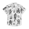41ocf4dyQdL.jpg Funny Pirate Hawaiian Shirt Men's Aloha Shirt Summer Beach Vacation Short Sleeve Casual Button Down Shirt