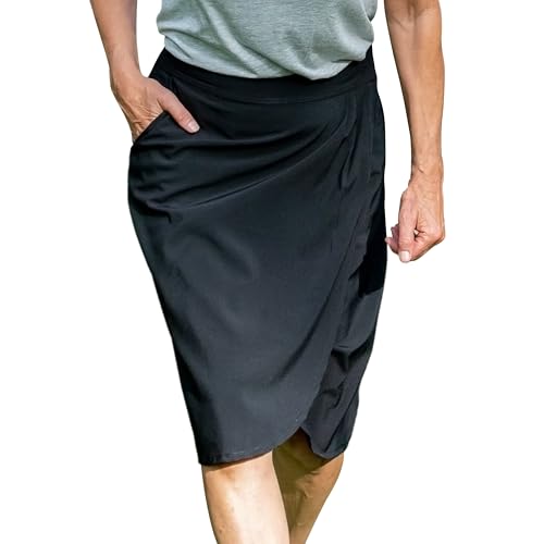41q4O1mtzeL.jpg Length 3 - Wrap Skirt for Women - Quick Dry Swim Cover-Up for Beach, Travel with Pocket