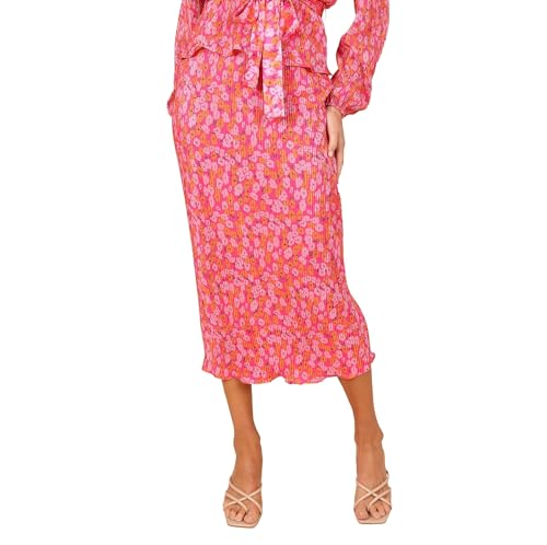 Women's Minelli Pleat Midi Skirt