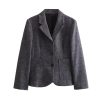 41sAzhBtJcL.jpg Women's Winter Slim Commuter Lapel Single Breasted Suit Jacket High Waist Skirt Set