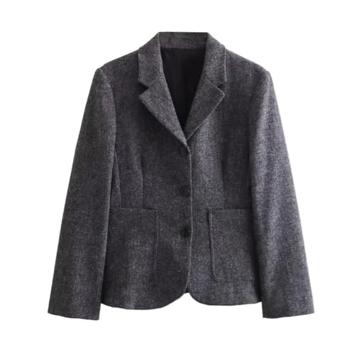 41sAzhBtJcL.jpg Women's Winter Slim Commuter Lapel Single Breasted Suit Jacket High Waist Skirt Set