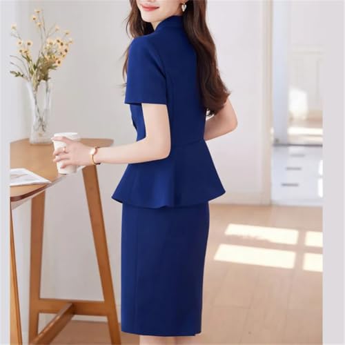 41tfgQQ4ZIL.jpg Women Elegant Short Sleeve Formal Professional Business Suits