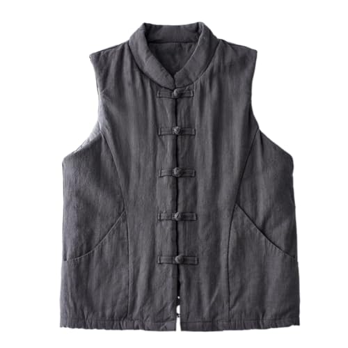 41tzQLHrLL.jpg suit women's Chinese style quilted vest autumn and winter buckle thickened waistcoat cotton-padded jacket