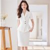 41uMncfsy7L.jpg Women Elegant Short Sleeve Formal Professional Business Suits