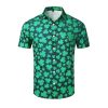 41vJYmIQVL.jpg Mens St. Patrick's Day Shirt Hawaiian Shirts for Women Irish Clover Printed Casual Short Sleeve Button Beach Top Costume
