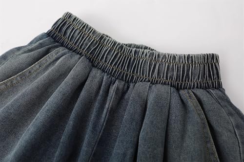 41xkFzrT3dL.jpg Retro Sleeveless Vest Waist Denim Wide Leg Pants Twopiece Suit for Women