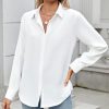 41xm655lXmL.jpg Womens Long Sleeve Button Down Shirt Ultra-Soft Stretch Wrinkle-Free Work Casual Business Office Blouse