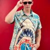 511PUux-PQL.jpg Men's Hawaiian Shirt Button Down Funny Printed Casual Short Sleeve Summer Beach Shirts