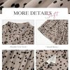 514L2hKDkcL.jpg Womens Tops Summer Boho Floral Short Sleeve Button Down Shirts Crewneck Loose Vacation Dressy Casual Work Blouses