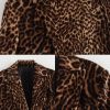 514a2mi4LrL.jpg Women's Leopard Suit Casual Peak Lapel Jacket and Skirt Two Pieces Set