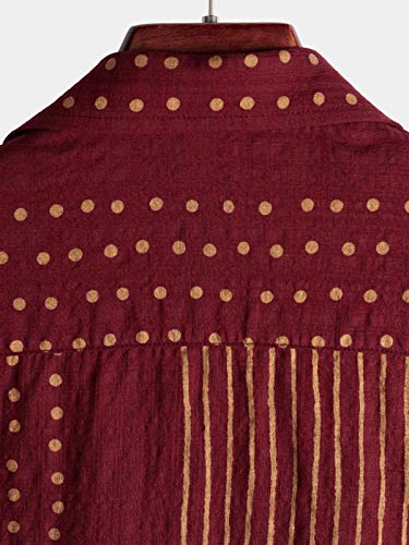 Mens Casual Short Sleeve Button Down Shirts Regular Fit Hawaiian Summer Shirt