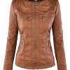 5165qzu9aWL.jpg Women's Faux Leather Moto Biker Jacket Coat with Removable or Non-Removable Hood