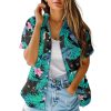 516gA73Gf1L.jpg Cat Men's Hawaiian Shirt, Summer Tropical Button Down for Unisex, Funny Casual Short Sleeve Shirt