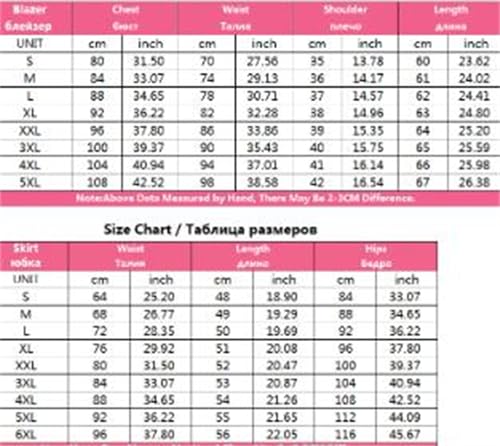 Women Long Sleeve Formal Blazers Skirt Business Set Professional Office Work Wear Two Piece Career Suit