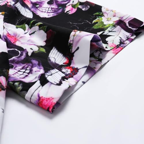 51F4r5QYevL.jpg Hawaiian Shirt for Men, Unisex Summer Beach Casual Short Sleeve Button Down Shirts, Printed Palmshadow Clothing