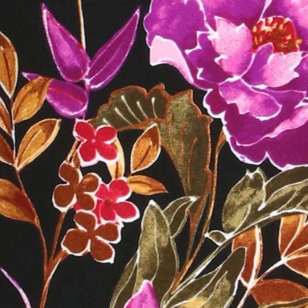 51IB1UCYt9L.jpg Women's Crew Neck Knee Length 3/4 Sleeve Cascade Print Occasion Event Office Polished Chic Dress