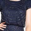 51JmA3nCpL.jpg Women's Short Sleeve Blouson Beaded Gown