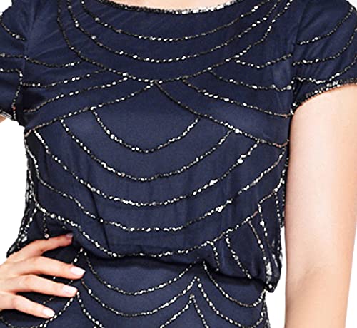 51JmA3nCpL.jpg Women's Short Sleeve Blouson Beaded Gown