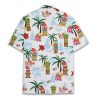 Holiday Hawaiian Shirt for Men Women Christmas Hawaiian Shirts Festive Summer Beach Short Sleeve Button Down