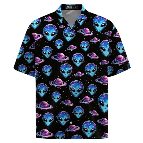 51K9BFH2-FL.jpg Funny Hawaiian Shirt for Men Casual Summer Shirt for Men Short Sleeve Button Down Shirt