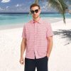 51KF-KkWHcL.jpg Mens Hawaiian Shirts Short Sleeve Button Down Tropical Beach Floral Solid Print Summer Vacation Mens Casual Shirts