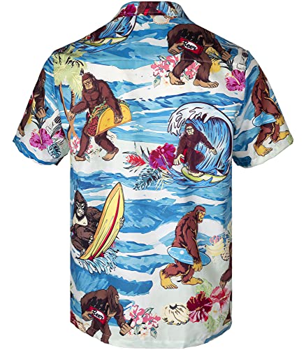 51NK76DXSL.jpg Funny Mens Hawaiian Shirts Short Sleeve Button Up Beach Summer Button Down Hawaiian Shirt for Men Women