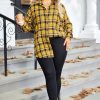 51OrBmgVfVL.jpg Womens Plus Size Flannel Shirts Plaid Shirts Long Sleeves Casual Button Down Collared Shacket Tops