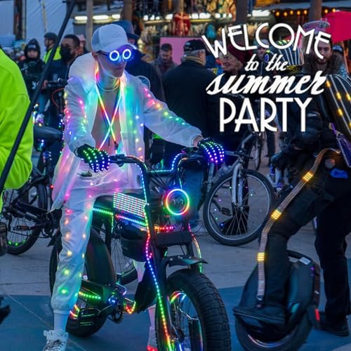 51Po0D0wnPL.jpg 2 Pcs LED Light Up Jacket Men Women Rave Outfit Halloween Festival EDM Party Night Event Costume Neon Glow Clothing