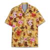 51QCgqhNEsL.jpg Pineapple Hawaiian Shirt for Men Women, Leopard Pineapple Button Down Shirt Mens Casual Short Sleeve Shirt
