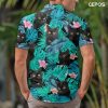 51SZTYTtBqL.jpg Cat Men's Hawaiian Shirt, Summer Tropical Button Down for Unisex, Funny Casual Short Sleeve Shirt