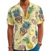 51UAT2uTQHL.jpg Funny Hawaiian Shirt Summer Beach Tropical Short Sleeve Holiday Print Aloha Shirt Casual Button Down Shirt
