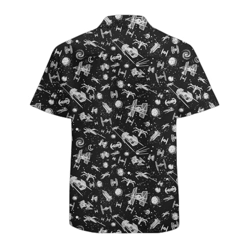 51VOnbKr0DL.jpg Mens Funny Hawaiian Shirts 3D Graphic Button Down Short Sleeve Tropical Holiday Beach Aloha Shirt