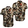 51ZQsFA3SvL.jpg Mens Halloween Hawaiian Shirt, Horror Friends Shirts for Men Women Short Sleeve