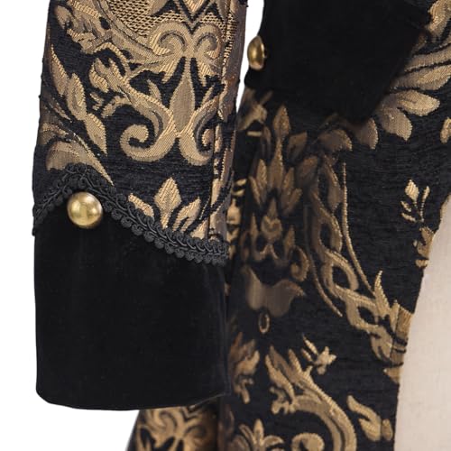 51aaT0rm7L.jpg Women's Renaissance Gothic Coat Medieval Pirate Steampunk Vest Jacket Victorian Tailcoat Frock Coat