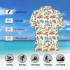 Christmas Hawaiian Shirt for Men Cruise Shirts Short Sleeve Button Down Palm Beach Summer Tropical Vacation Shirts
