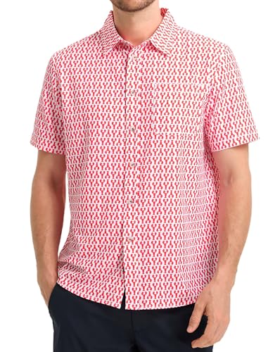 51dKkZ2YyoL.jpg Mens Hawaiian Shirts Short Sleeve Button Down Tropical Beach Floral Solid Print Summer Vacation Mens Casual Shirts