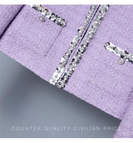 51fiG-YtgML.jpg Women's High-End OL Skirt Set Elegant Wool Long-Sleeved Jacket Short Skirt Two-Piece Set