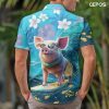 51gVm9vJdZL.jpg Farm Animal Button Shirt for Men, Animal Men's Hawaiian Shirt, Summer Unisex Shirt, Birthday Gifts for Men