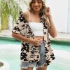 51gthQxLh9L.jpg Women's Summer Hawaiian Shirts Floral Short Sleeve Button Down Shirts Hawaii Tropical Beach Tops Outfits