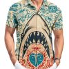 51hD8J3sfiL.jpg Men's Hawaiian Shirt Button Down Funny Printed Casual Short Sleeve Summer Beach Shirts