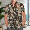 51hFa0g96cL.jpg Mens Halloween Hawaiian Shirt, Horror Friends Shirts for Men Women Short Sleeve