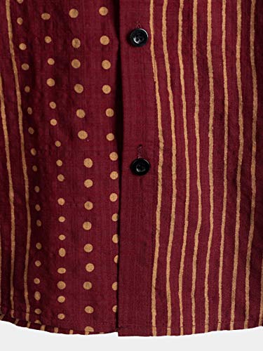 Mens Casual Short Sleeve Button Down Shirts Regular Fit Hawaiian Summer Shirt