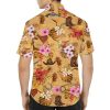 51i6iFFUZ9L.jpg Pineapple Hawaiian Shirt for Men Women, Leopard Pineapple Button Down Shirt Mens Casual Short Sleeve Shirt