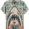 51kX-5Q4sL.jpg Men's Hawaiian Shirt Button Down Funny Printed Casual Short Sleeve Summer Beach Shirts