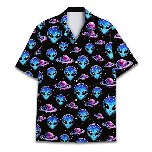 51kqyokuaKL.jpg Funny Hawaiian Shirt for Men Casual Summer Shirt for Men Short Sleeve Button Down Shirt