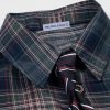51kzoloauML.jpg Mens Button Down Shirts Number Print Plaid Necktie Short Sleeve Shirt Casual Summer Shirts