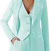 Women Suits Office Work 3 Pieces Set Lady Blazer Formal Business Suit Wedding Tuxedos Party (Blazer+Vest+Pants)