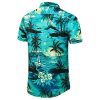 51mHEIVwjVS.jpg Men's Hawaiian Shirt Short Sleeves Printed Button Down Summer Beach Dress Shirts