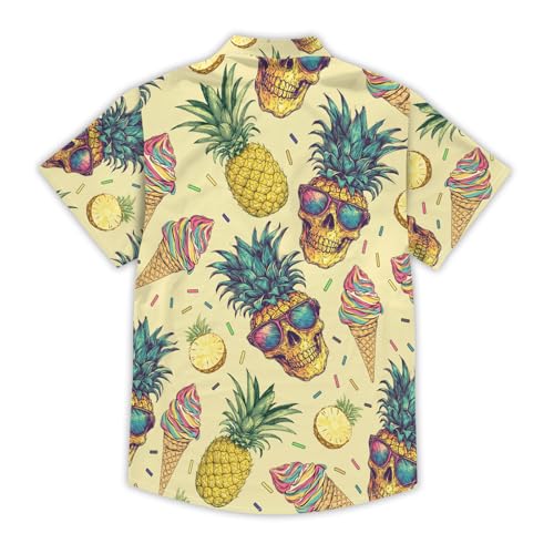 51remc7rWdL.jpg Funny Hawaiian Shirt Summer Beach Tropical Short Sleeve Holiday Print Aloha Shirt Casual Button Down Shirt